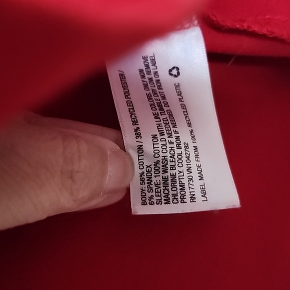 Red Ruffle Sleeve Top - Picture 4 of 5